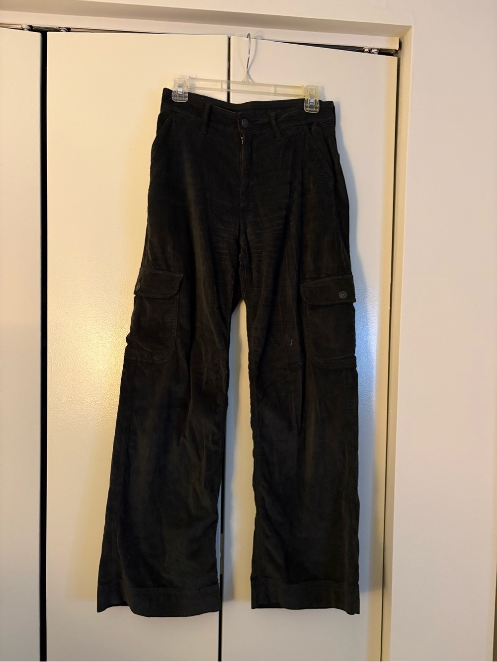 American Eagle Corduroy Cargo Pants - Wide Leg
